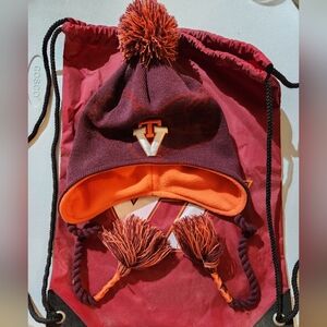 Virginia Tech hat and bag